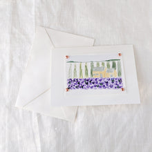 Load image into Gallery viewer, Cottage in the Lavender Fields Notecard