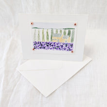 Load image into Gallery viewer, Cottage in the Lavender Fields Notecard
