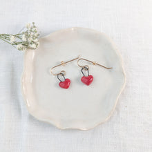 Load image into Gallery viewer, Amour Heart "Locket" Earrings