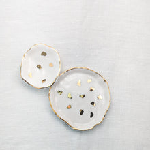 Load image into Gallery viewer, Petite Golden Heart Trinket Dishes