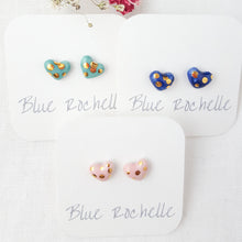 Load image into Gallery viewer, Nora Heart Studs