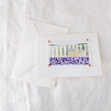 Load image into Gallery viewer, Cottage in the Lavender Fields Notecard
