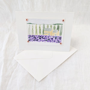 Cottage in the Lavender Fields Notecard