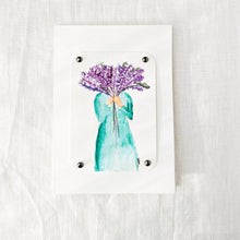 Load image into Gallery viewer, Girl with Flowers Notecard
