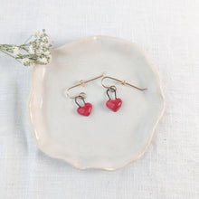 Load image into Gallery viewer, Amour Heart &quot;Locket&quot; Earrings
