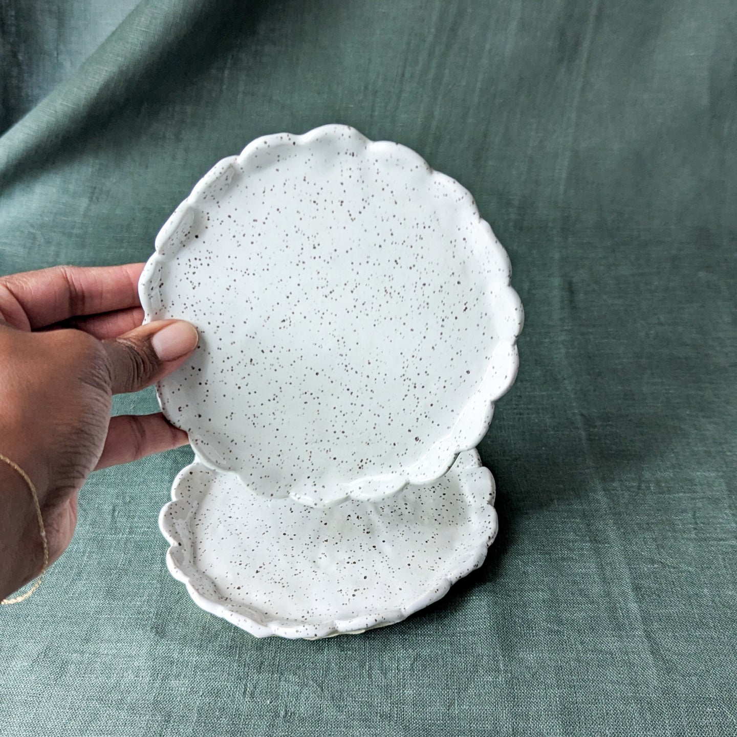 Lost At Sea Scalloped Trinket Dish